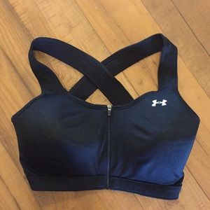Under Armour zip up sports bra